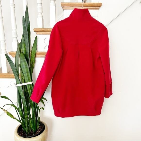 Kiabi Woman Red Long Sleeve Stand Collar Two Button Winter Coat Size EU38/40 - Picture 6 of 6